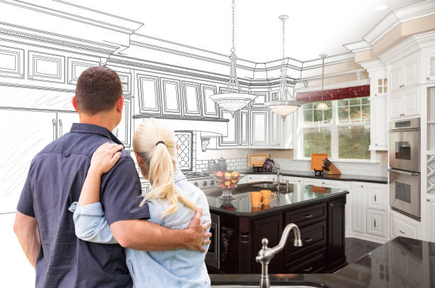 Custom kitchen cabinets installed in a Lebanon home